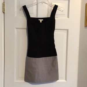 Silence & Noise no sleeve, black & gray dress